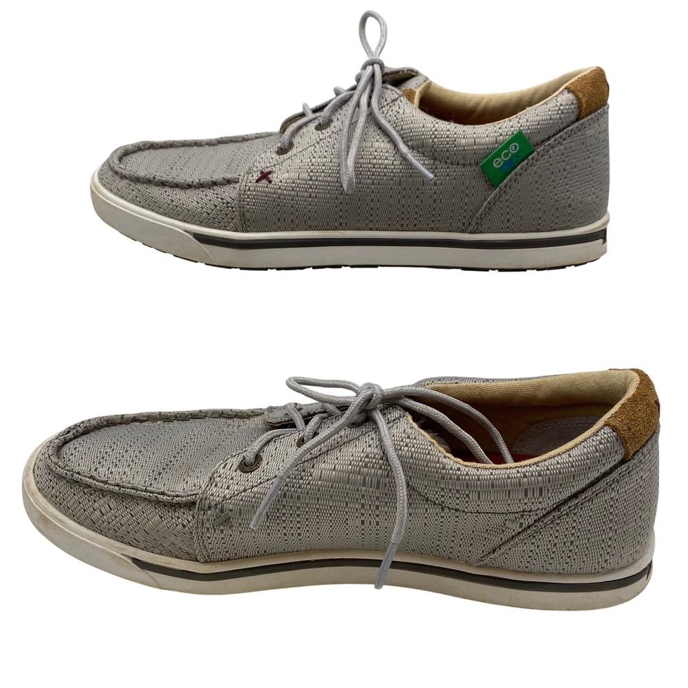 Twisted X Hooey Loper ecoTWX Womens 9 Grey Lace Up Casual Shoes WHYC009